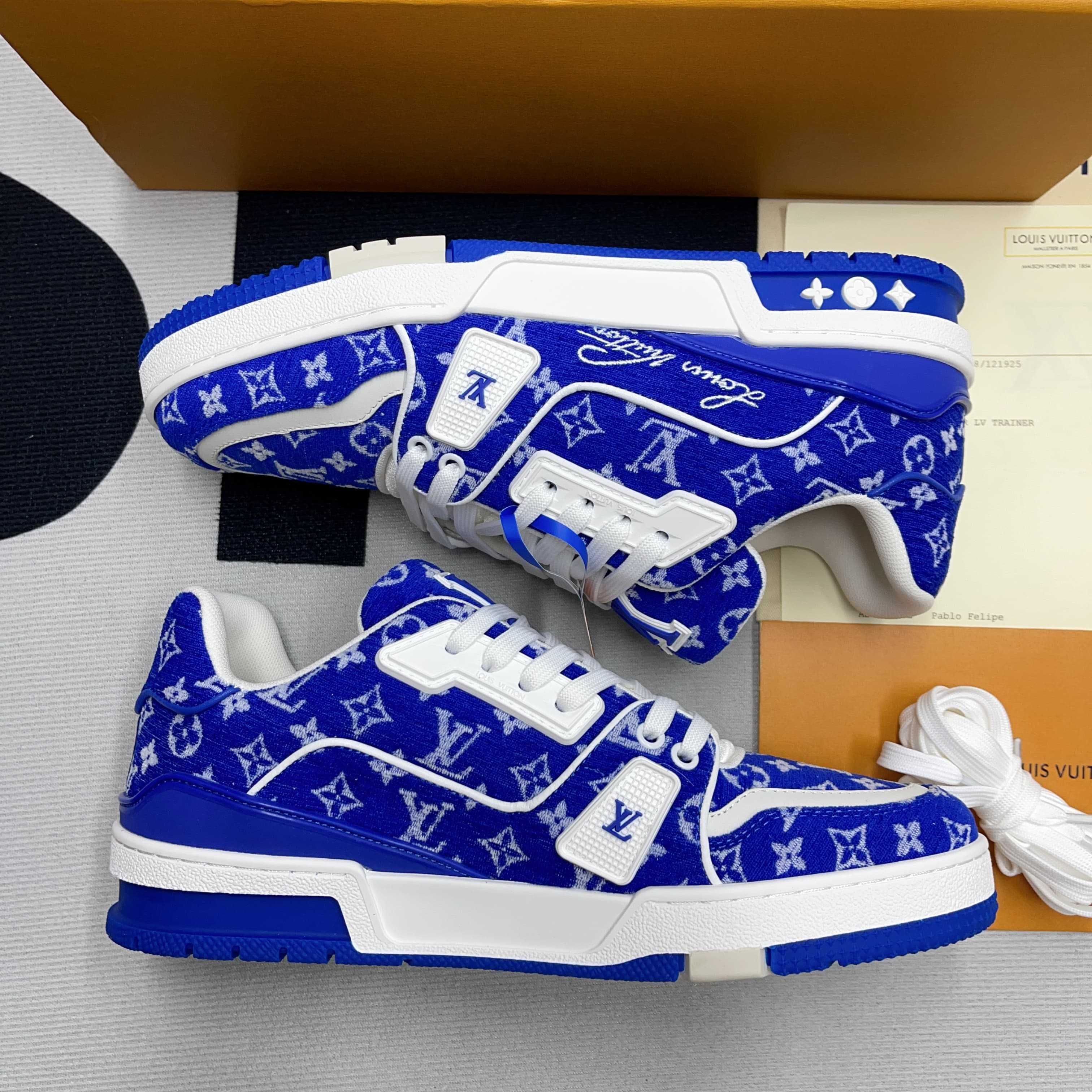 Buty Louis Vuitton LV Trainer Textile Blue (38-46)