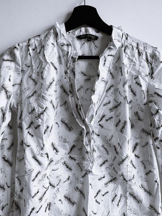 Koszula bawełniana w pióra 34, XS