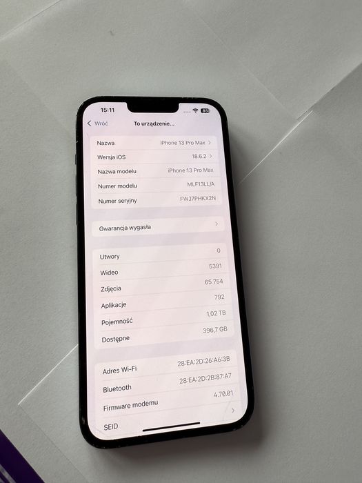 Apple iPhone 13 Pro Max 1024GB / 1TB / Sierra Blue / bez simlocka!