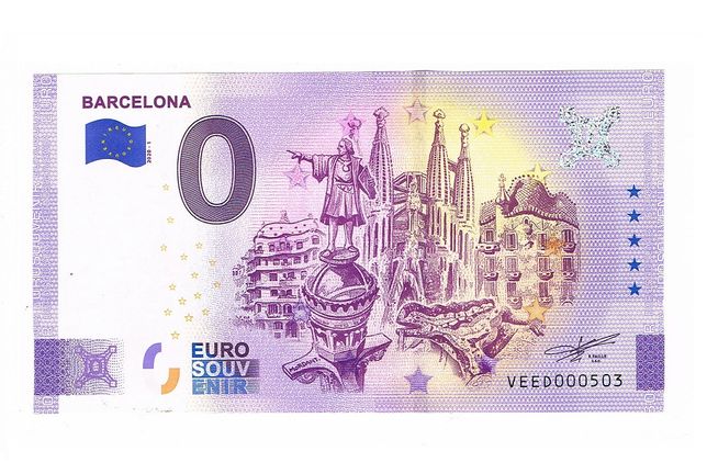 0 Euro - Barcelona 2020-1 Edit. Anniversary Niski numer 503
