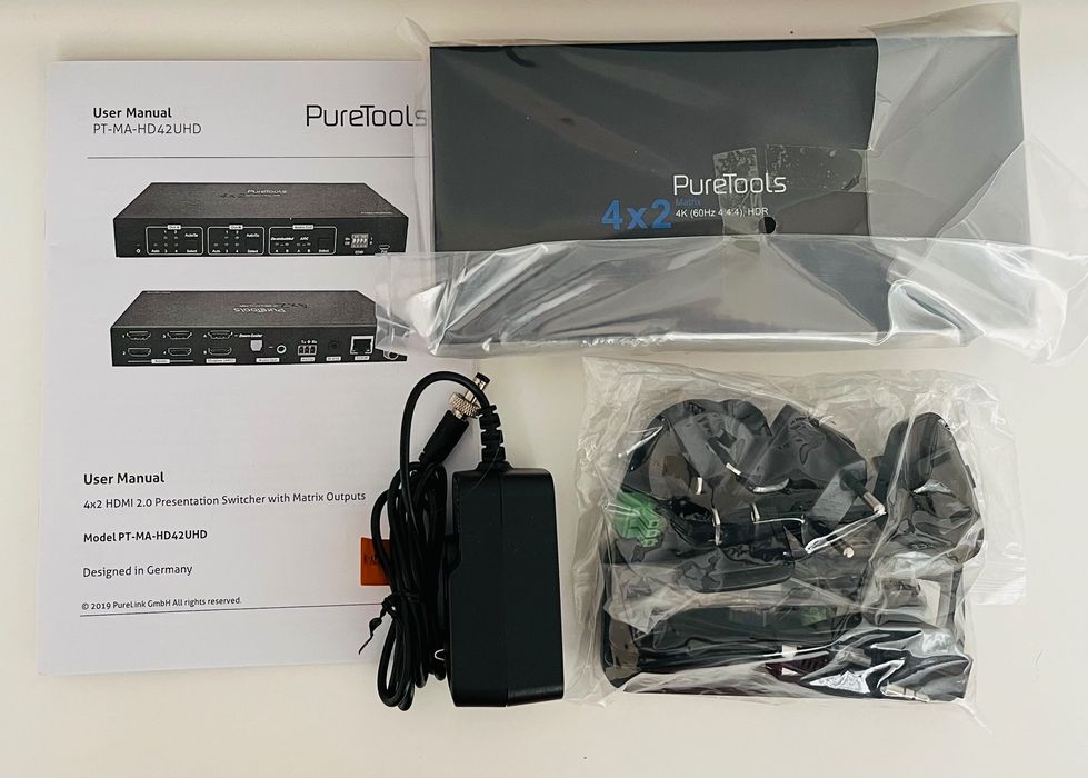 PureLink PT-MA-HD42UHD matryca przełącznik HDMI 4x2 4K UHD jak nowy!