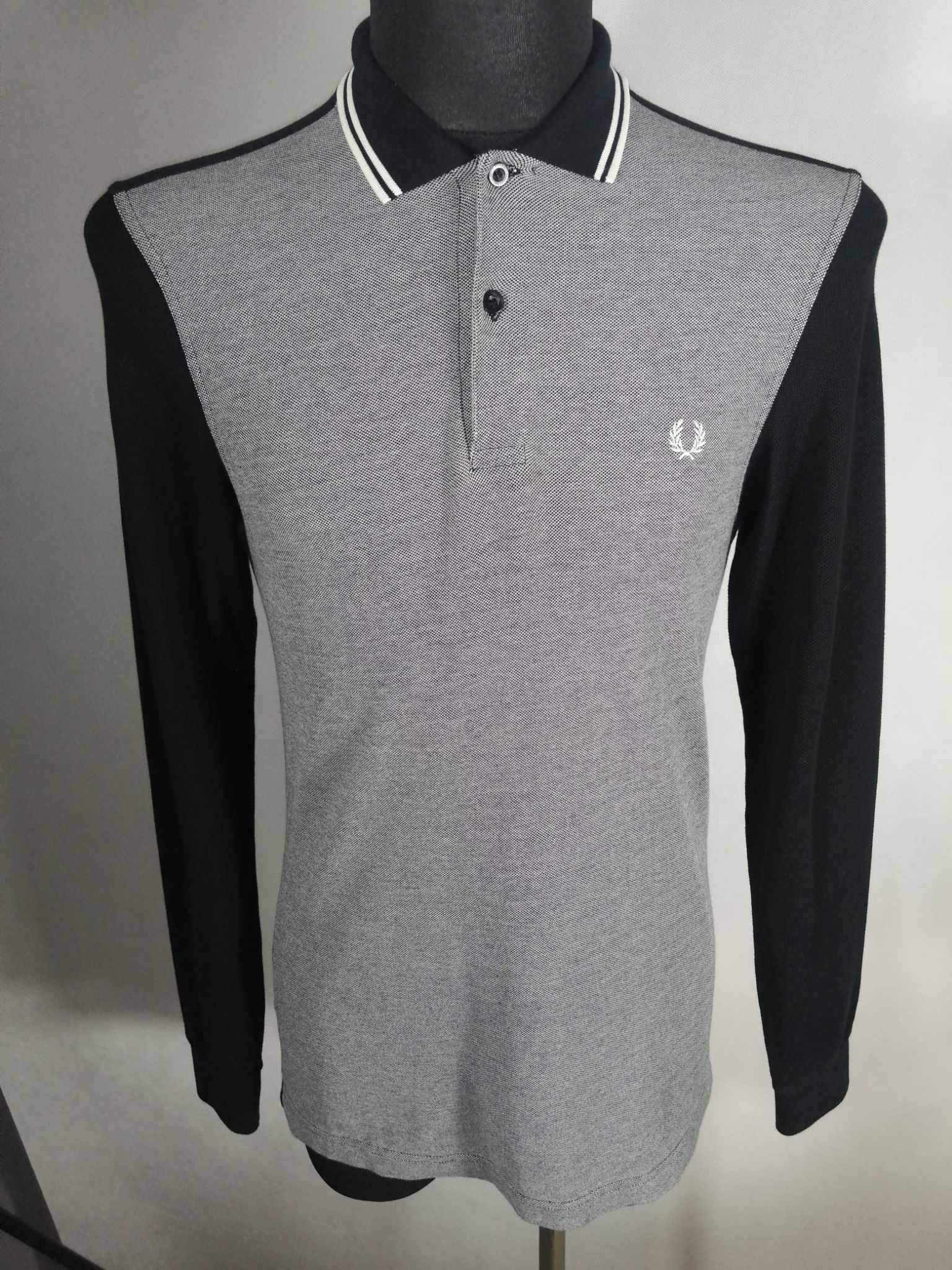 FRED PERRY Koszulka Polo Męska długi rękaw S Bawełna Super stan Tshirt