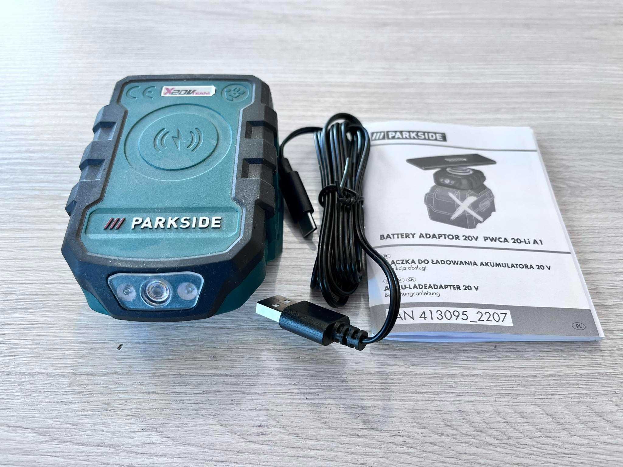Złączka Adapter do akumulatora Parkside Powerbank PWCA 20-Li A1