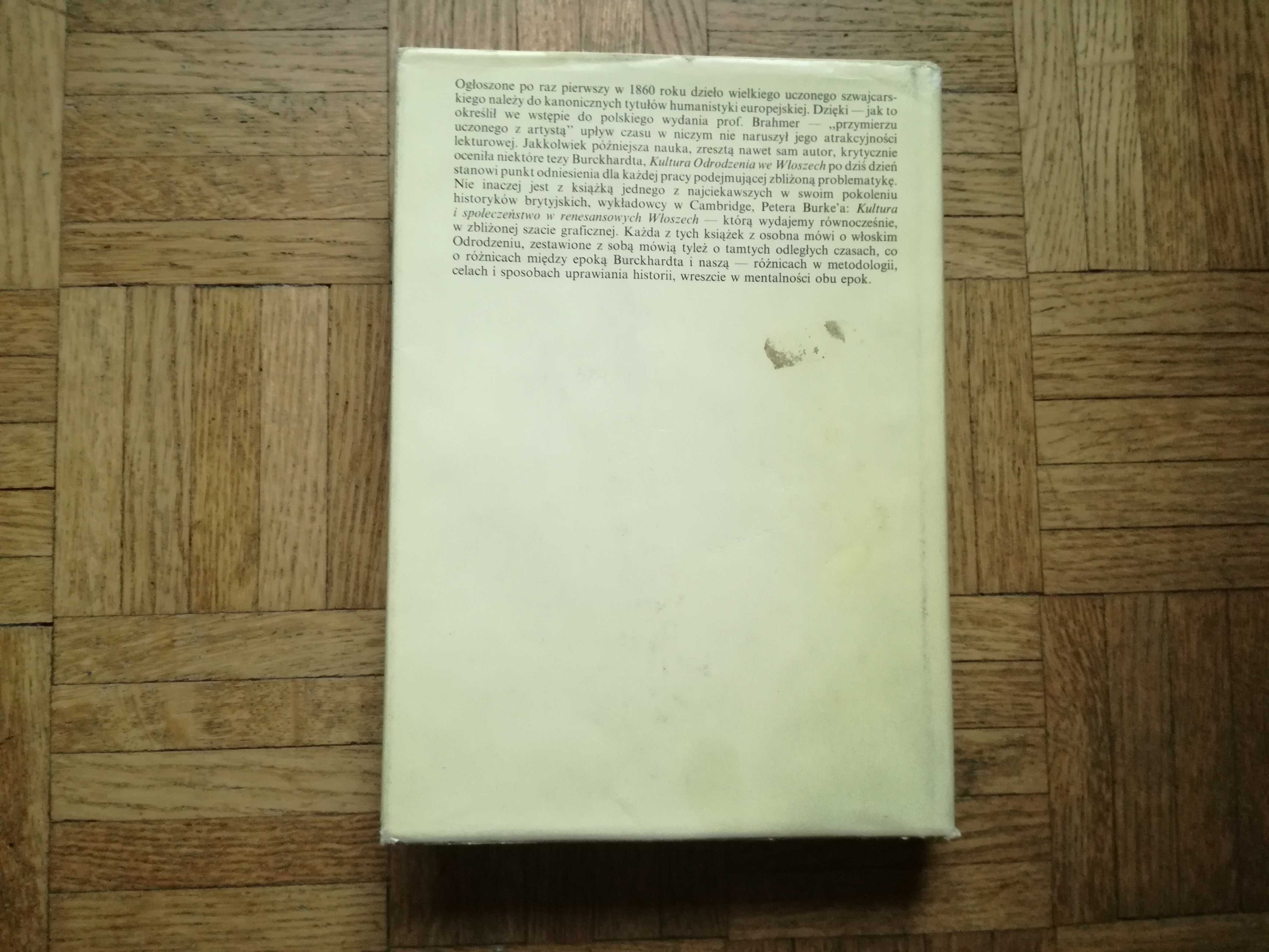 Kultura Odrodzenia we Włoszech, Jacob Burckhardt