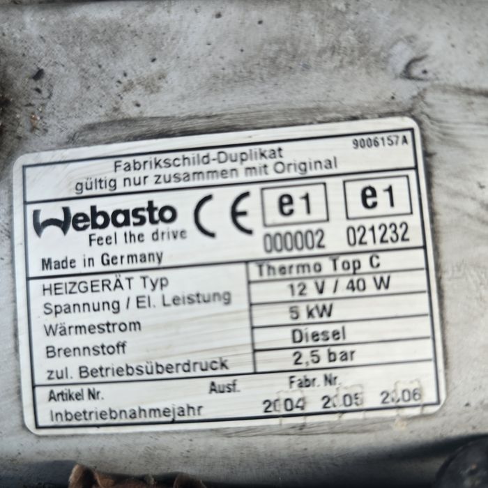 Webasto bmw e60 e61 e90 e91 pilot ogrzewanie postojowe