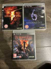 Resident evil 5 + 6 + operacion raccoon city ps3