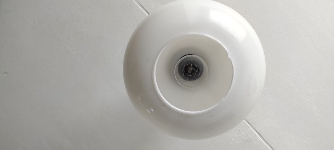 Lampa sufitowa drewniana PRL