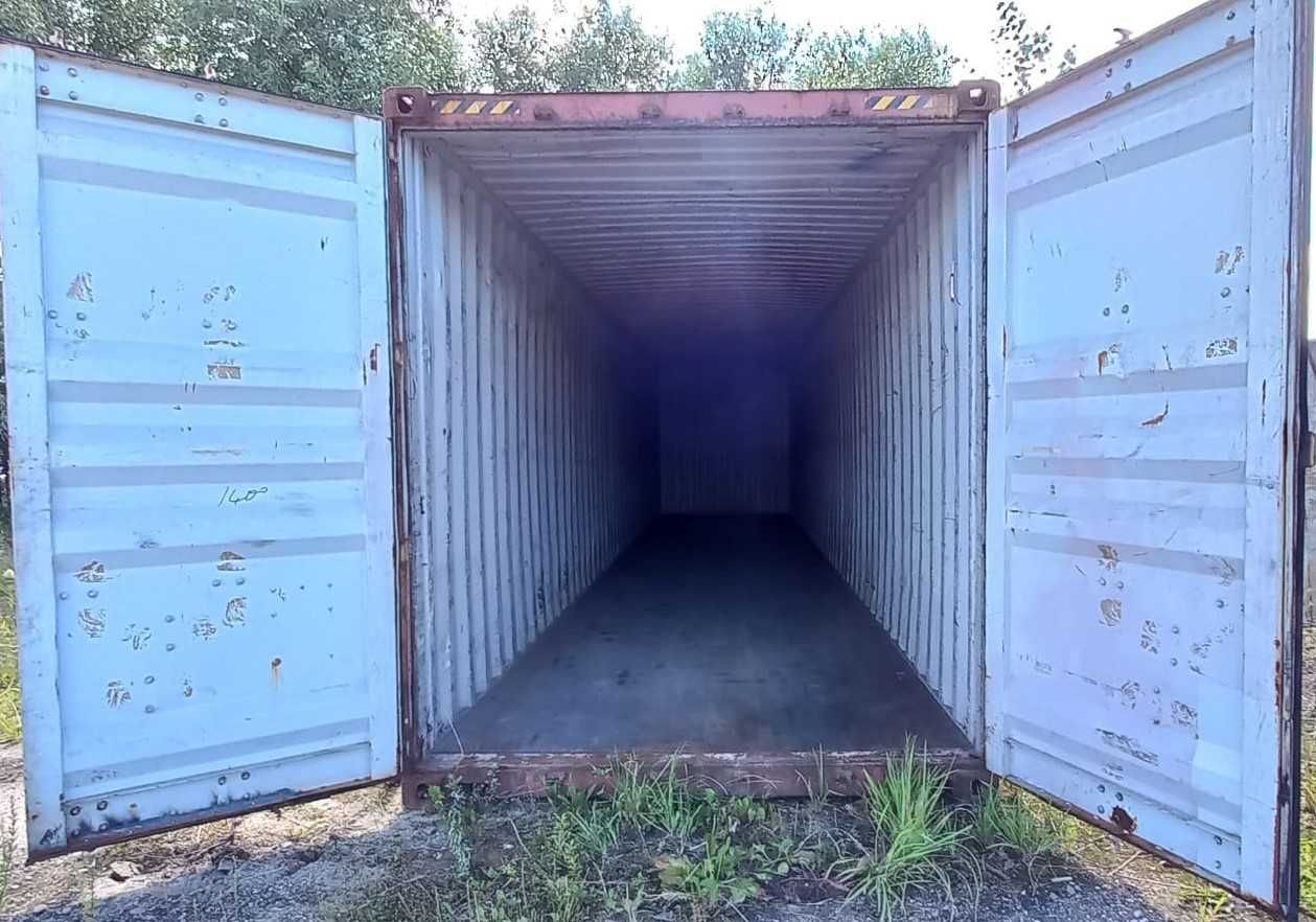 KONTENER MORSKI 40’HC 12-metrowy, podwyższony, używany, LĘBORK