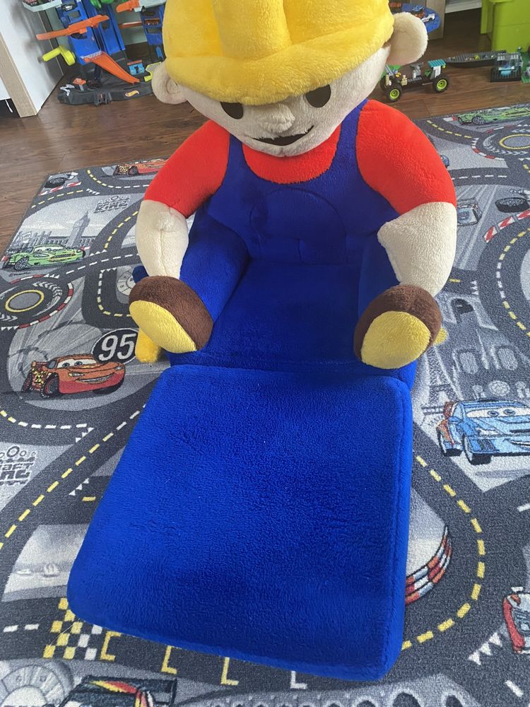 Fotel pluszowy Bob Budowniczy