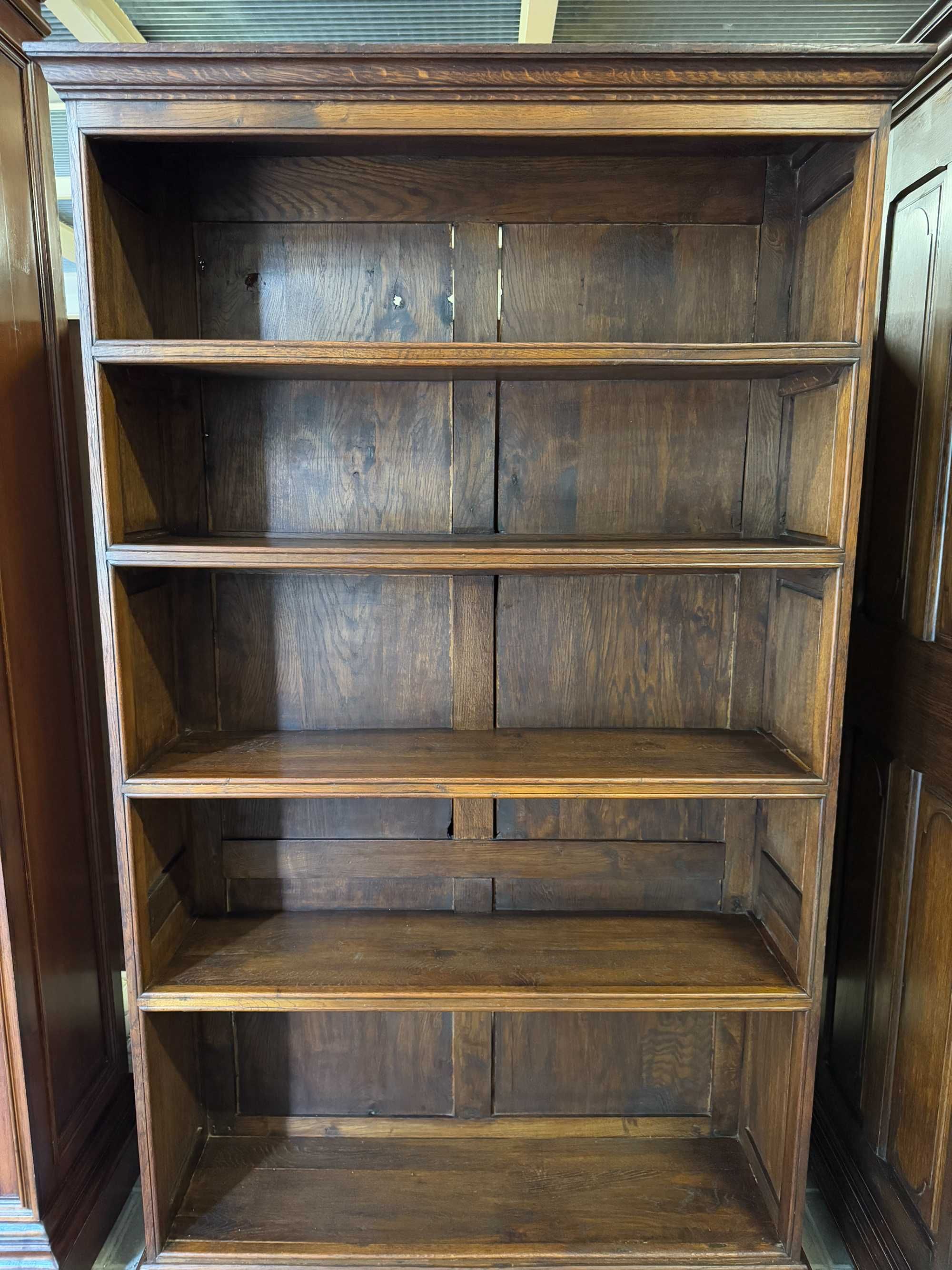 Regał drewniany biblioteka antyczna szafka orzech