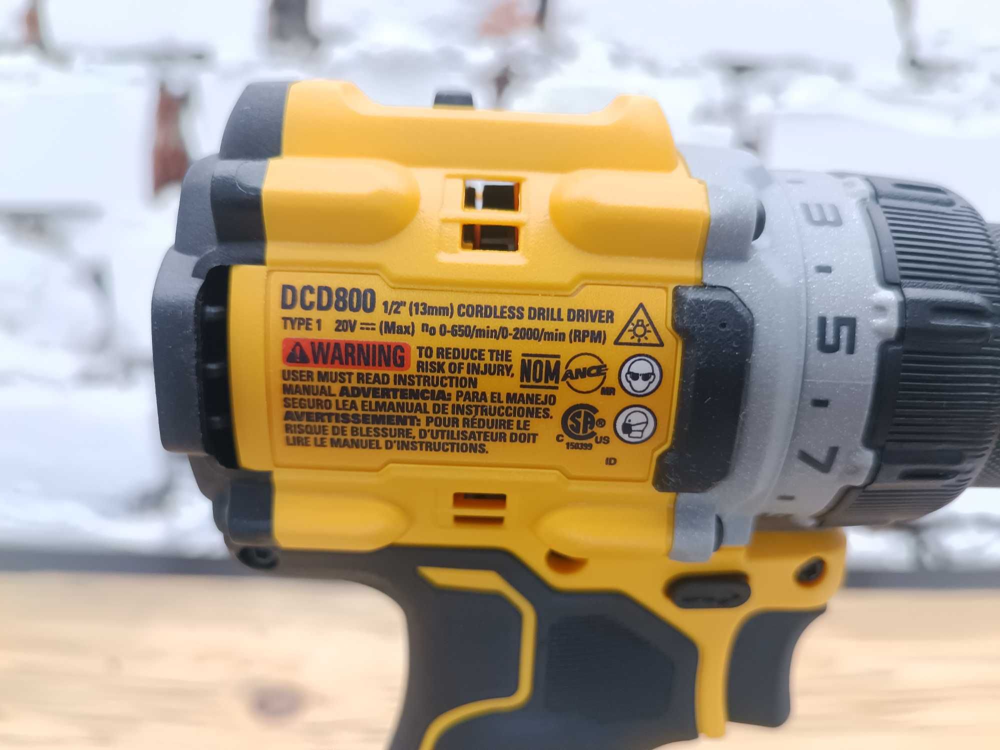 Шуруповерт Dewalt 20v DCD800 MADE IN MEXICO Оригінал