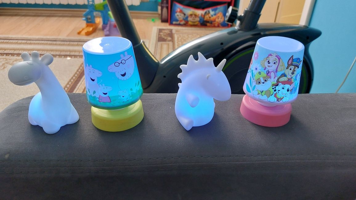 Lampka nocna led dziecięca peppa psi patrol żyrafa dinozaur