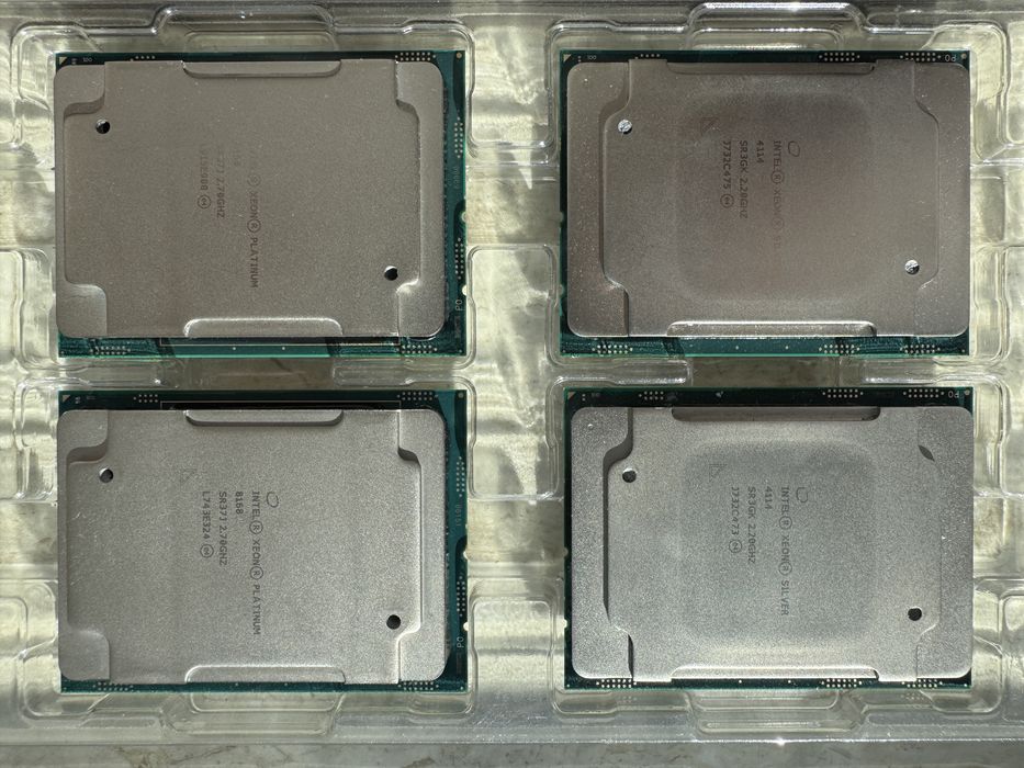 Процессори Intel Xeon Gold Silver Bronze LGA 3647 та інші 2011