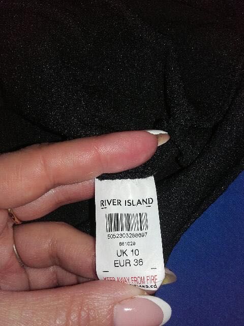 Sukienka czarna River Island jak nowa