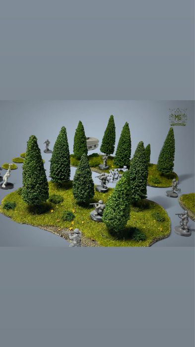 Zestaw Makiet lasy i wzgorza Old world mesbg bolt action saga lotr