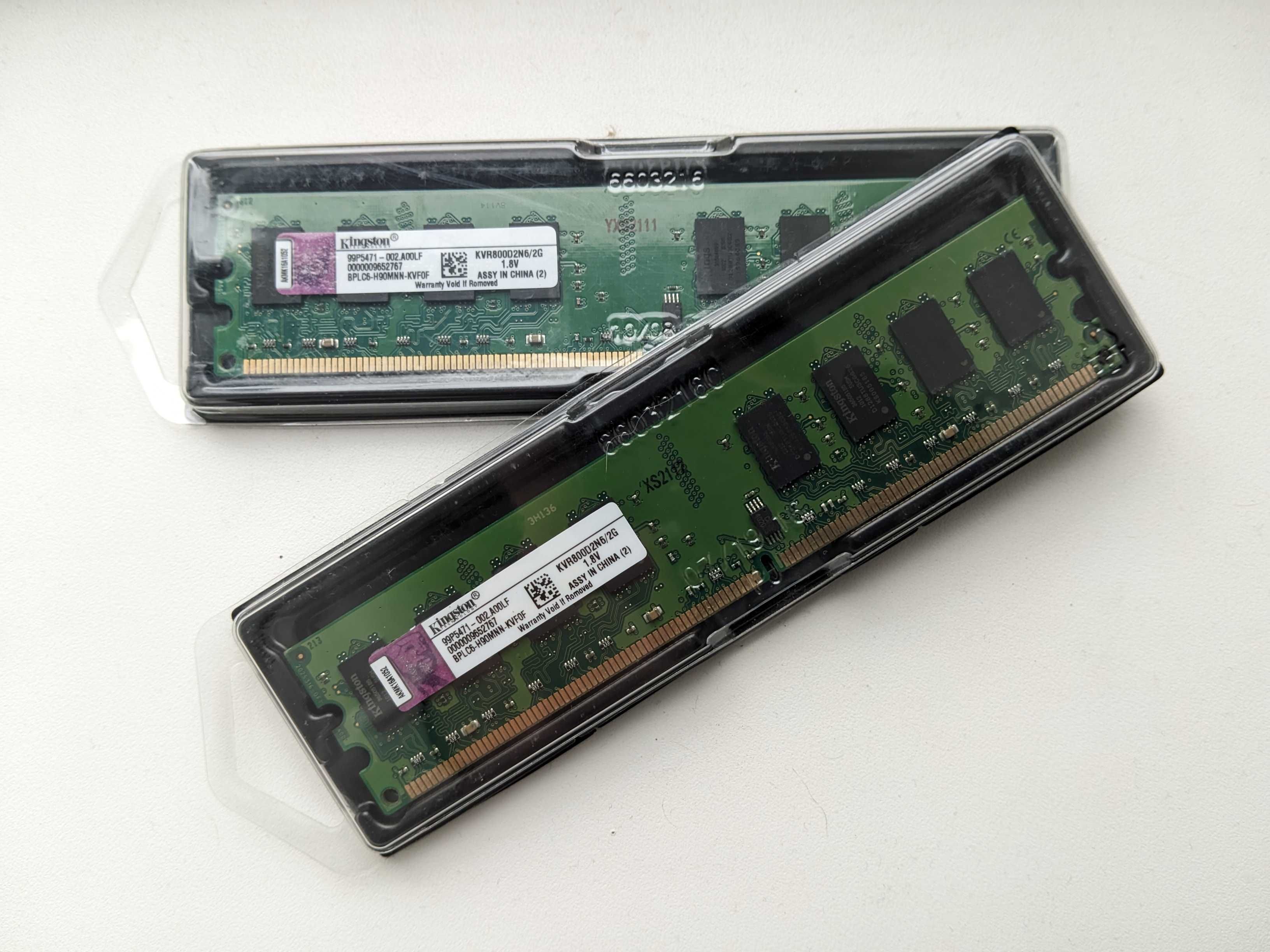 Оперативна пам'ять Kingston DDR2 4 ГБ PC2-6400 800 МГц