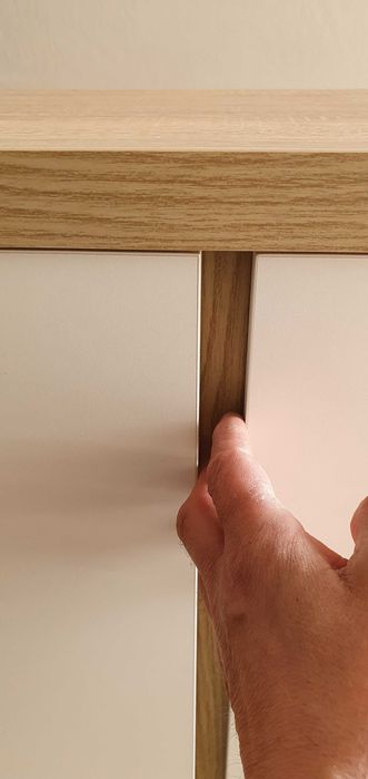 Szafka pod akwarium 80x40x70cm sonoma+białe blat36przegr