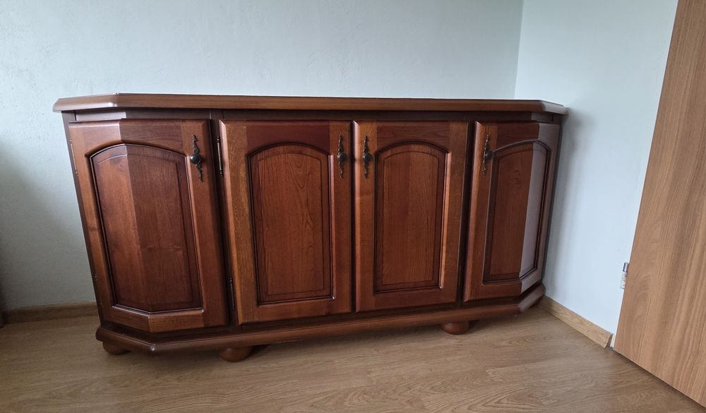 Drewniana duża komoda Bawaria BRW trzy szafki