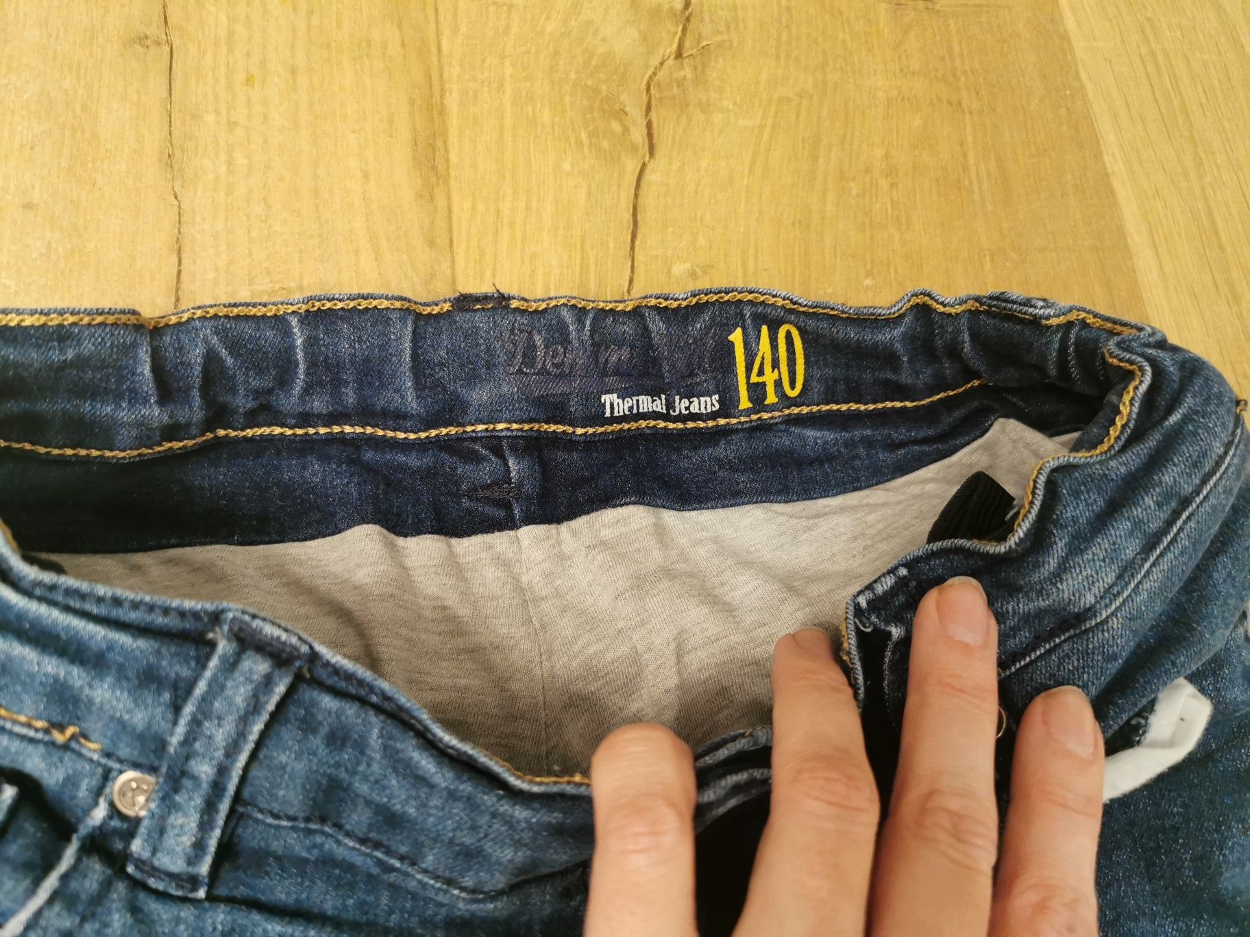 Thermal jeans ocieplane jeansy spodnie c&a