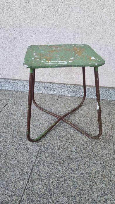 Taboret warsztatowy fikoł Loft Design PRL Lata 60 70