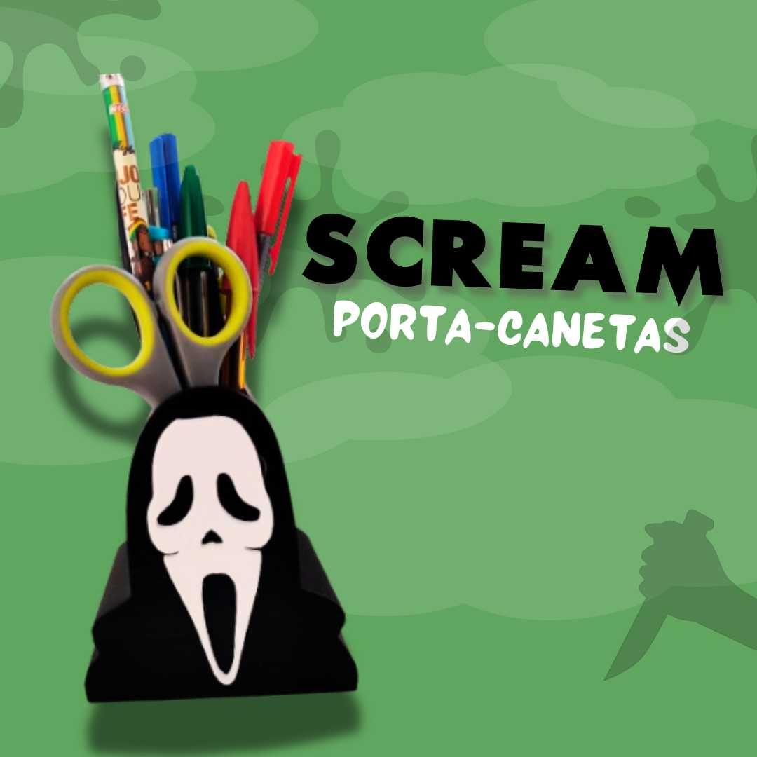 Porta-Canetas Ghostface Scream 3D