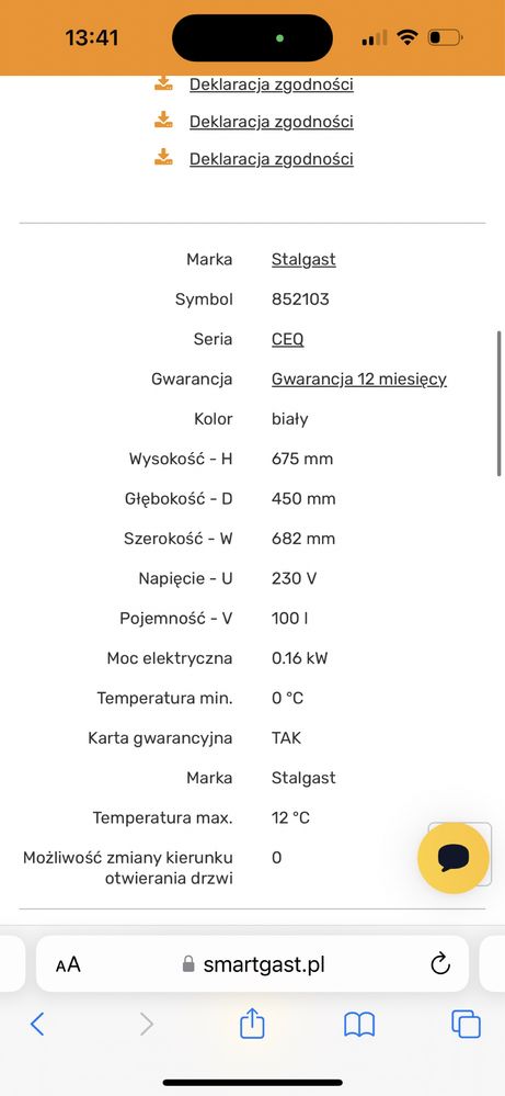 Witryna chłodnicza ekspozycyjna stalglas