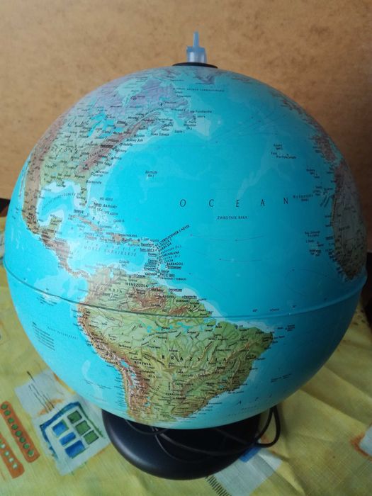 Duży globus podświetlany (średnica 30cm)