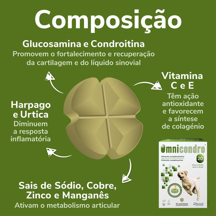 Omnicondro 20 (60 Comp.) | Entrega 24H | Envio Grátis+Oferta SURPRESA