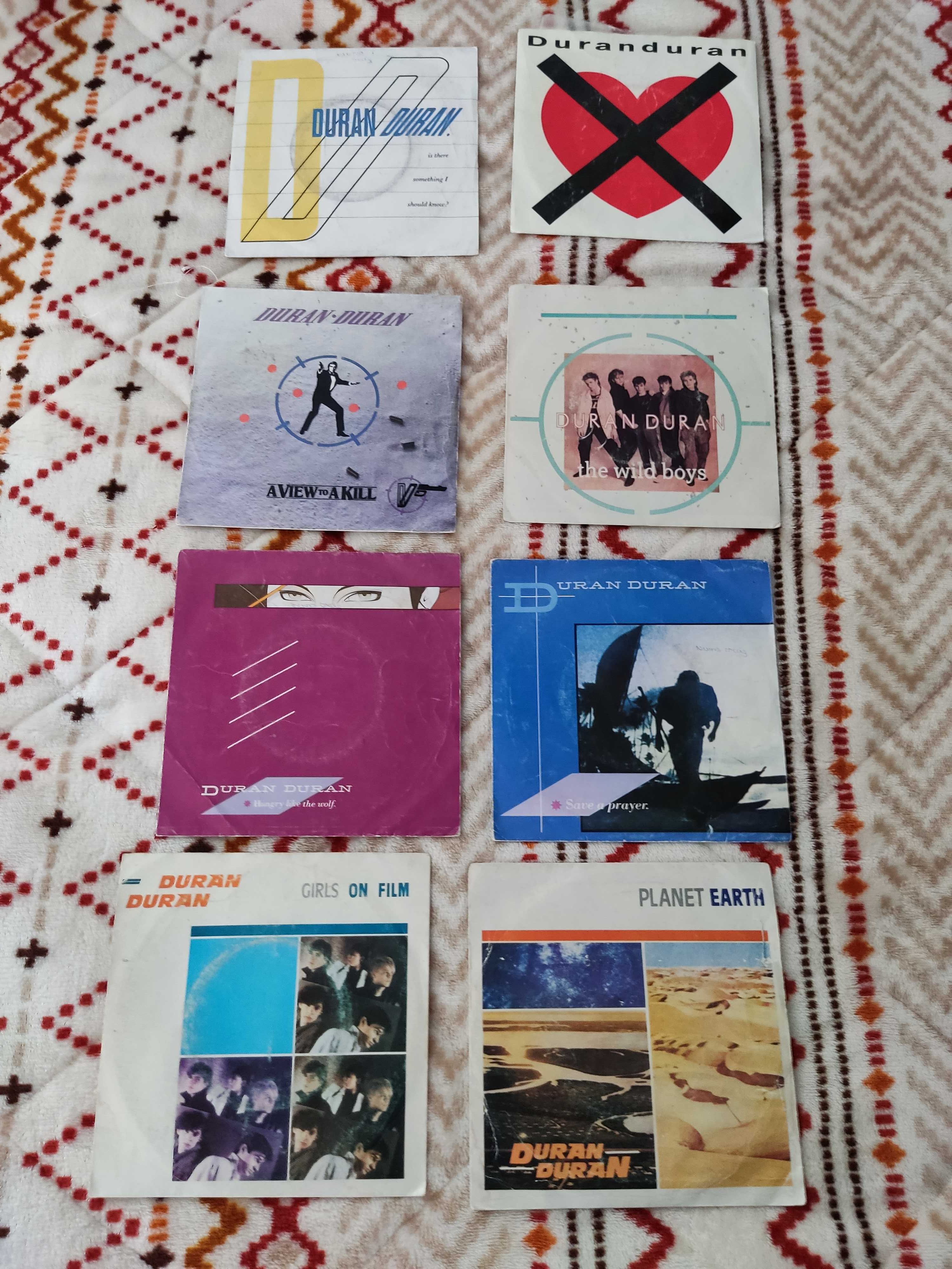 Duran Duran - singles em vinil - 8 discos - 20 euros