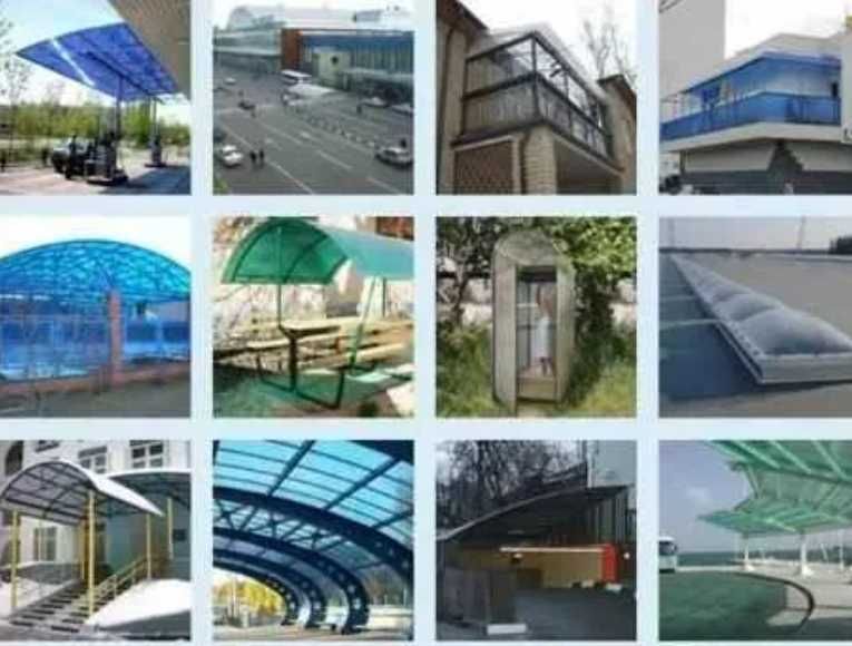 Поликарбонат для теплиц остекления зданий навесов.