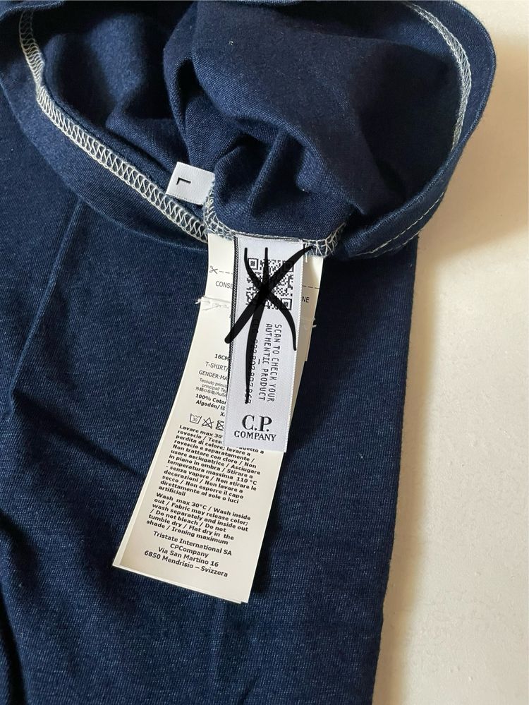 Футболка C.P. Company Indigo Jersey T-Shirt Оригінал
