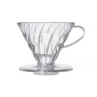 Hario plastikowy Drip V60-02 Clear , dripper VD-02T + miarka do kawy