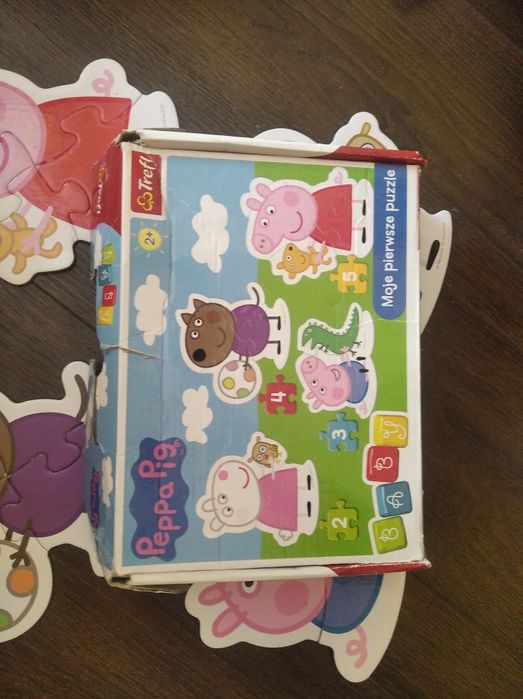 Puzzle dla dzieci, dla dwulatka Świnka Peppa Pociągi