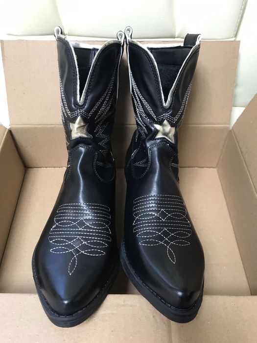 Сапоги  козаки эко кожа