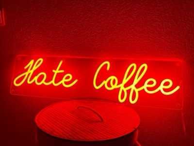 Неонові вивіски кафе, неоновая вывеска coffee неонова вивіска в заклад