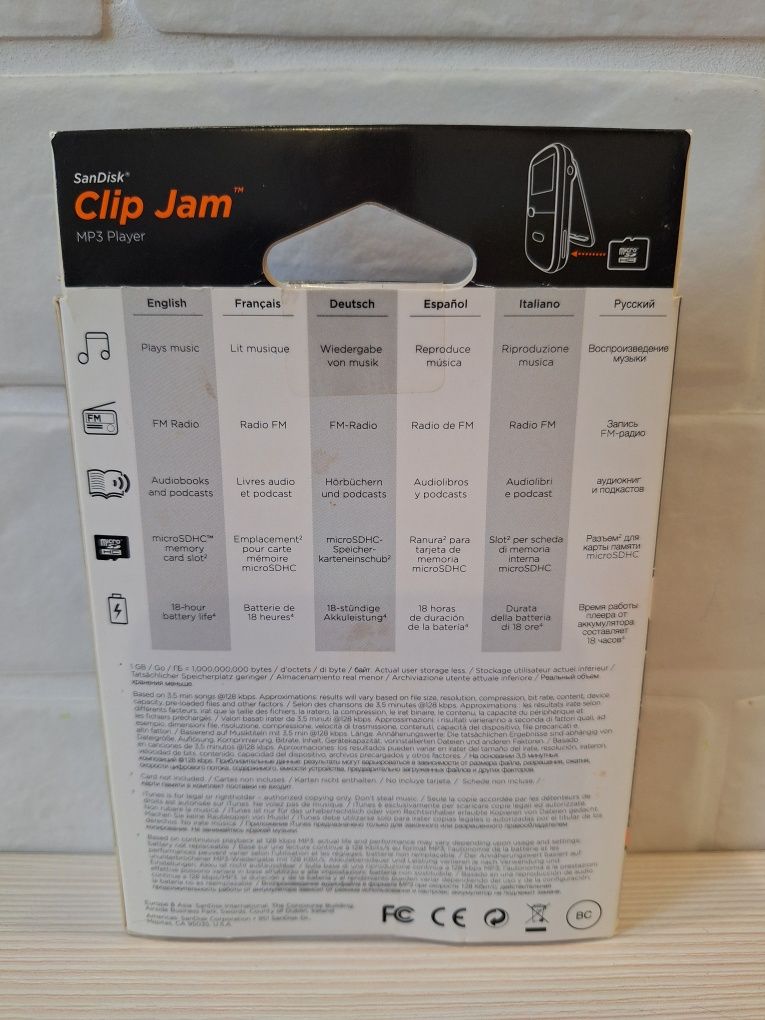 MP3-плеєр SanDisk Clip Jam 8GB