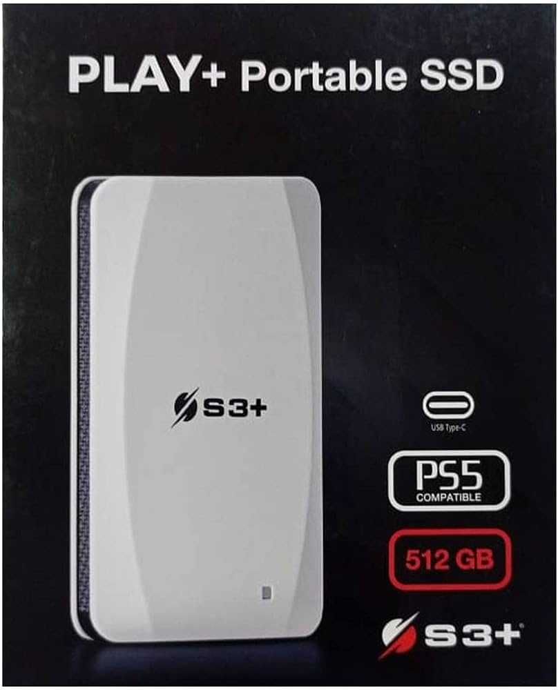 DISCO EXTERNO SSD S3+ Gaming PS5, XBox - 512GB