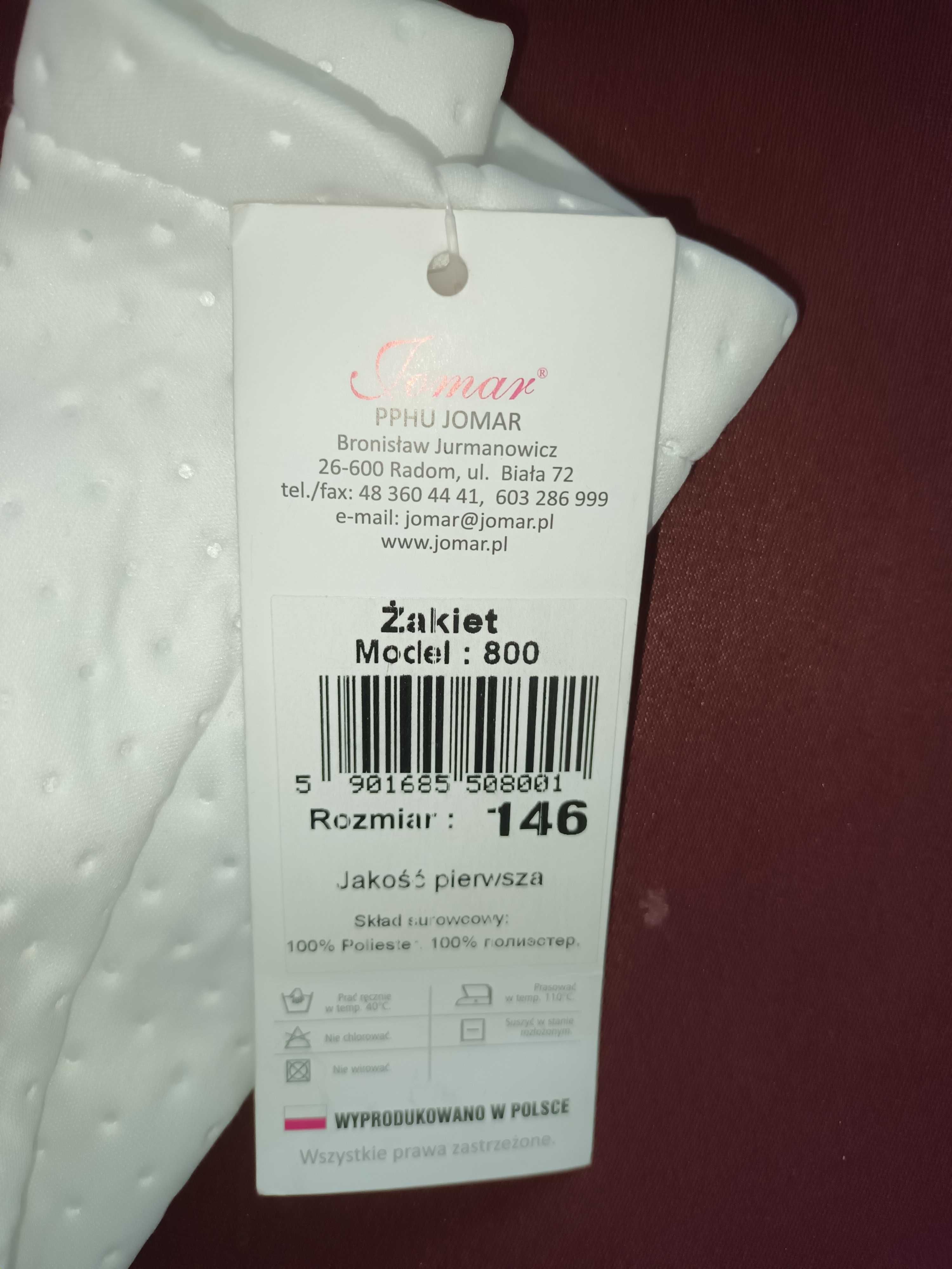 Bolerko zakiet NOWE 146cm