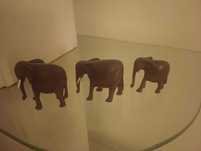 3 Elefantes em Madeira, Arte Africana, Não é Chines