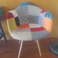 Cadeira patchwork