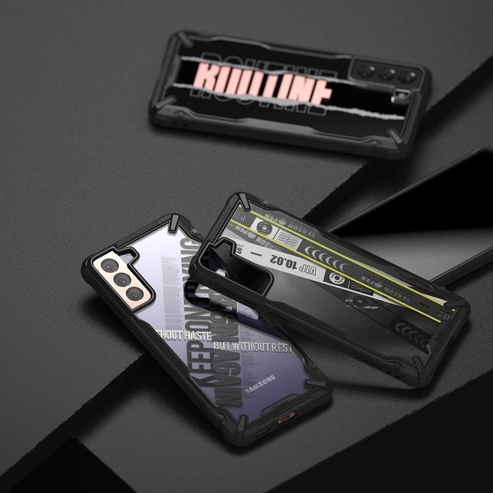 Ringke Fusion X Design etui pokrowiec z ramką Samsung Galaxy S21+ 5G