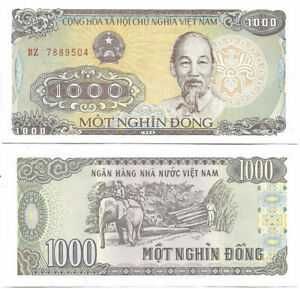 100 notas de 1000 dong vietnamitas