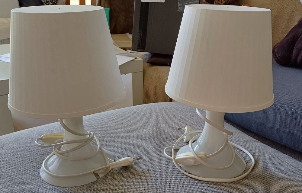 Conjunto de candeeiros de mesa