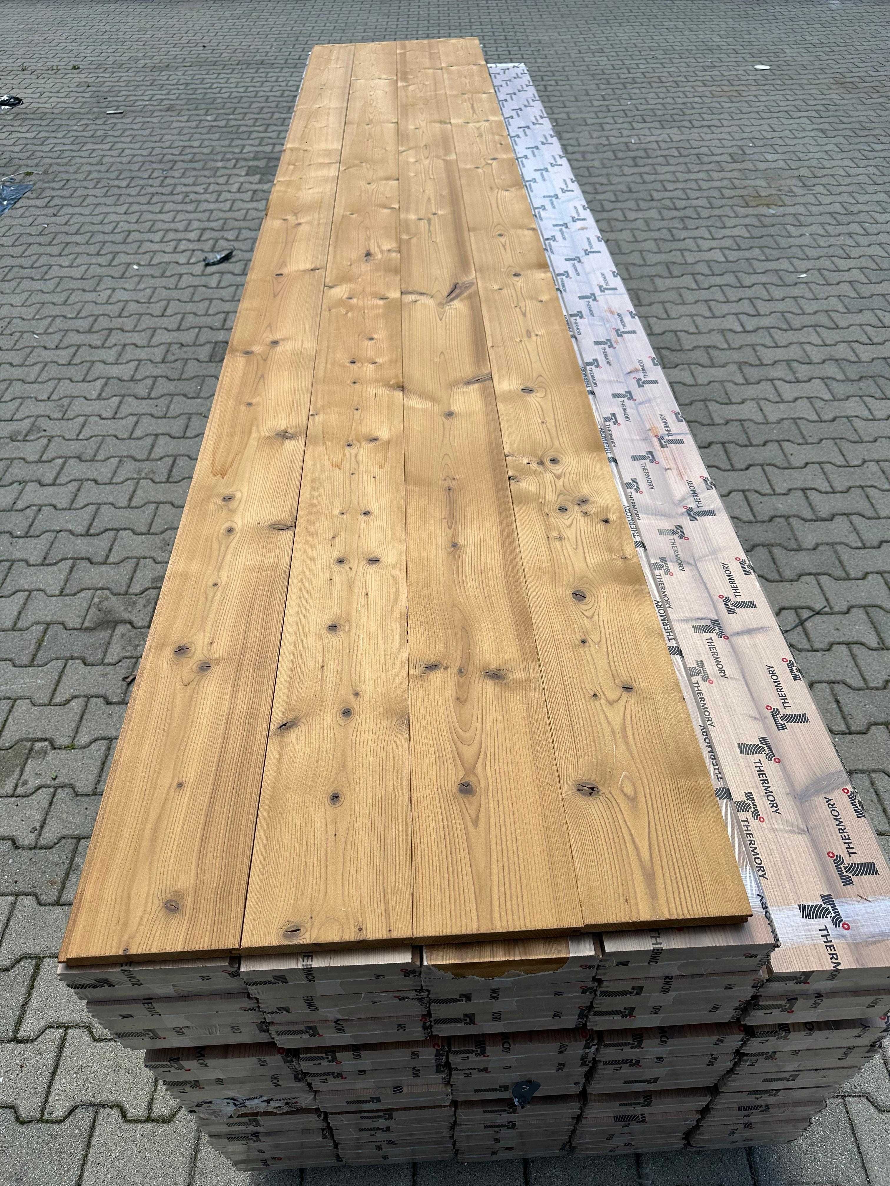 Deska Elewacyjna drewniana Thermo Świerk Szczotkowana 20x185mm C15