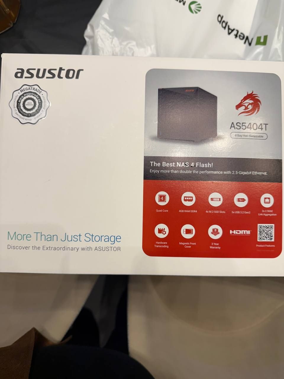 Сервер  NAS Asustor  NIMBUSTOR 4 GEN2 AS5404T