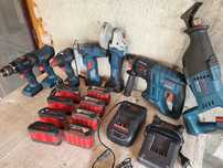 Bosch Professional 18V - zestaw narzędzi akumulatorowych