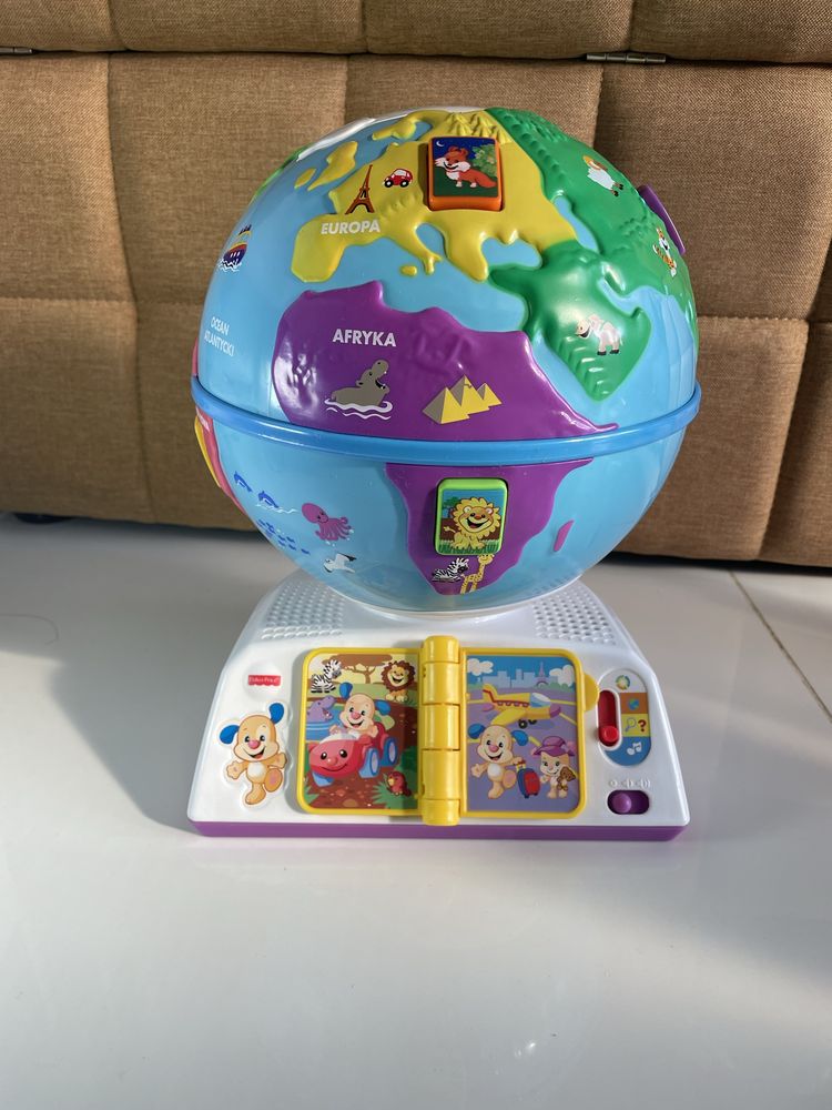 Interaktywny Globus Fisher-Price w idealnym stanie, edukacyjny prezent