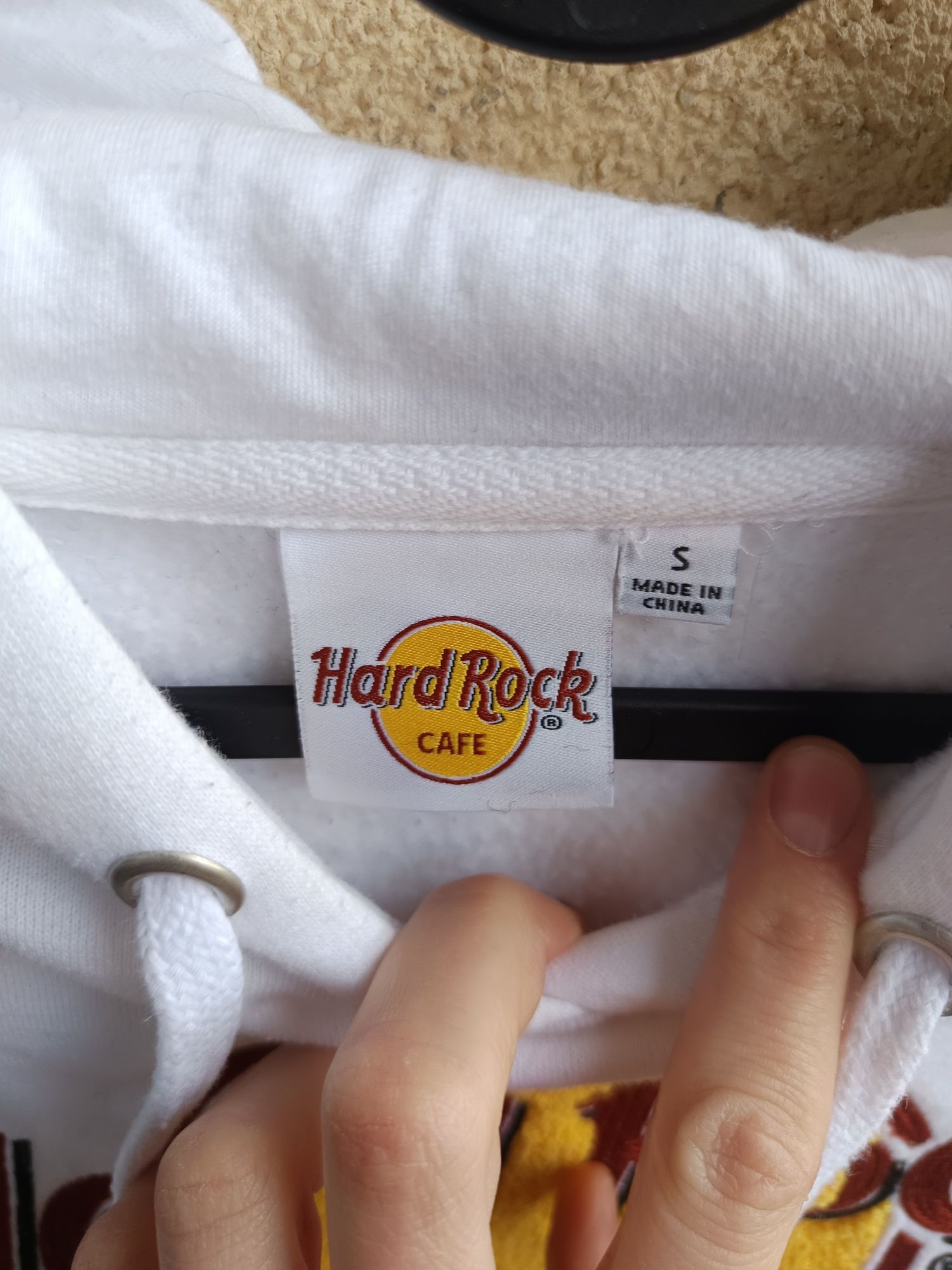 Bluza z Kapturem Hoodie Hard Rock Cafe Prague size S Haft Frotte