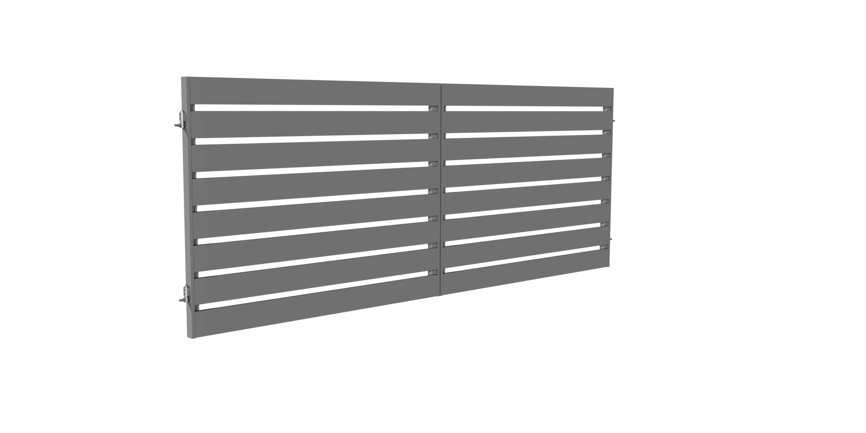 Brama aluminiowa dwuskrzydłowa, ogrodzenie frontowe, nowoczesne wzory