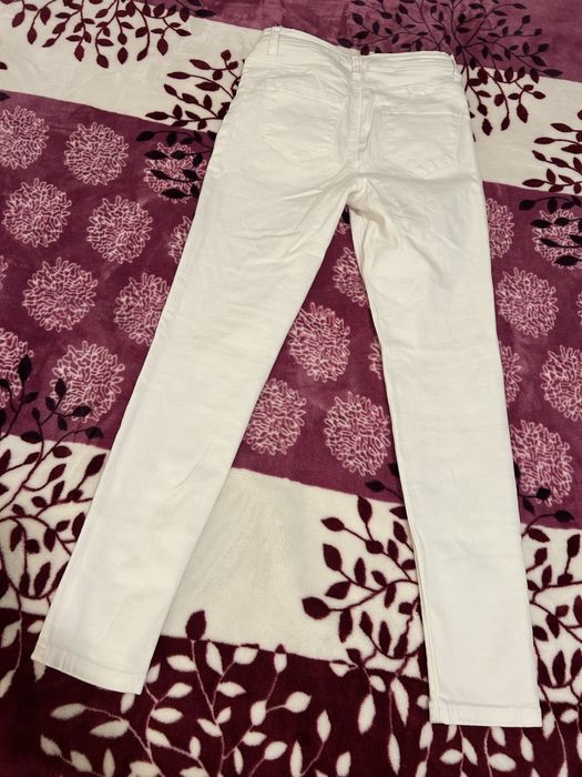 Calças de ganga brancas